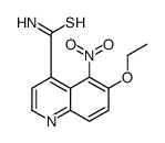6-ethoxy-5-nitroquinoline-4-carbothioamide结构式