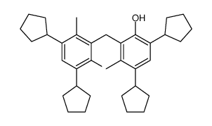 2,2'-methylenebis[4,6-dicyclopentyl-m-cresol] Structure