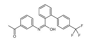 N-(3-acetylphenyl)-2-[4-(trifluoromethyl)phenyl]benzamide结构式