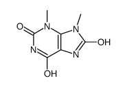7,9-dihydro-3,9-dimethyl-1H-purine-2,6,8(3H)-trione结构式