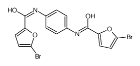 5-bromo-N-[4-[(5-bromofuran-2-carbonyl)amino]phenyl]furan-2-carboxamide Structure