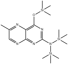 6-Methyl-N,N-bis(trimethylsilyl)-4-[(trimethylsilyl)oxy]-2-pteridinamine Structure