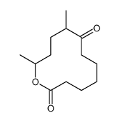 9,12-Dimethyloxacyclododecane-2,8-dione Structure