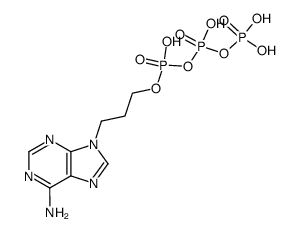 triphosphoric acid 1-[3-(6-amino-purin-9-yl)-propyl] ester Structure