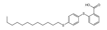 2-(4-dodecylsulfanylphenyl)sulfanylbenzoic acid Structure