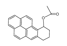 10-acetoxy-7,8,9,10-tetrahydrobenzo[a]pyrene结构式