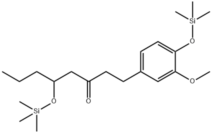 1-[3-Methoxy-4-[(trimethylsilyl)oxy]phenyl]-5-[(trimethylsilyl)oxy]-3-octanone结构式
