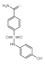 4-[(4-hydroxyphenyl)sulfamoyl]benzenecarbothioamide结构式