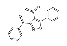 3-benzoyl-4-nitro-5-phenylisoxazole Structure