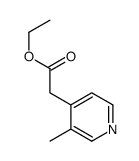 Ethyl 3-methylpyridine-4-acetate结构式