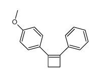 1-methoxy-4-(2-phenylcyclobuten-1-yl)benzene结构式