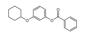 3-(cyclohexyloxy)phenyl benzoate结构式