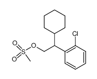 2-chloro-β-cyclohexylbenzeneethanol methanesulfonate Structure