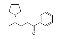 1-phenyl-4-pyrrolidin-1-ylpentan-1-one结构式