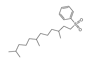 Phenylsulfonyl-(1)-trimethyl-(3,7,11)-dodecan结构式