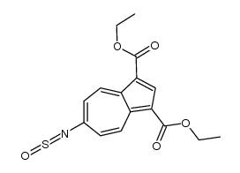 N-sulfinyl-1,3-bis(ethoxycarbonyl)-6-azulenylamine结构式