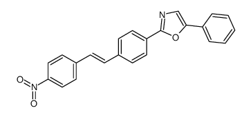 2-[4-[2-(4-nitrophenyl)ethenyl]phenyl]-5-phenyl-1,3-oxazole Structure