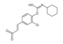 [2-chloro-4-(2-nitroethenyl)phenyl] N-cyclohexylcarbamate Structure