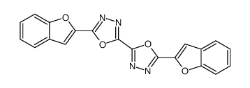 2-(1-benzofuran-2-yl)-5-[5-(1-benzofuran-2-yl)-1,3,4-oxadiazol-2-yl]-1,3,4-oxadiazole Structure