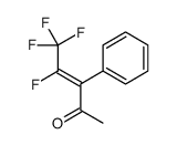 4,5,5,5-tetrafluoro-3-phenylpent-3-en-2-one结构式