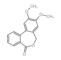 2,3-dimethoxy-5H-benzo[d][2]benzoxepin-7-one结构式