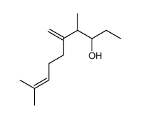 4,9-dimethyl-5-methylidenedec-8-en-3-ol结构式