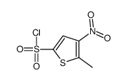 5-methyl-4-nitrothiophene-2-sulfonyl chloride结构式