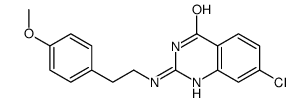 7-chloro-2-[2-(4-methoxyphenyl)ethylamino]-1H-quinazolin-4-one结构式