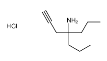 4-propylhept-1-yn-4-amine,hydrochloride结构式