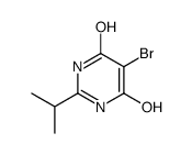 5-bromo-4-hydroxy-2-propan-2-yl-1H-pyrimidin-6-one结构式