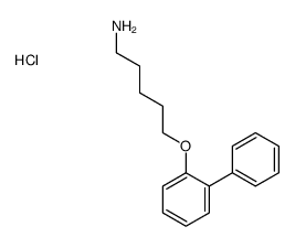 5-(2-phenylphenoxy)pentan-1-amine,hydrochloride结构式