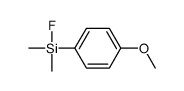 fluoro-(4-methoxyphenyl)-dimethylsilane Structure