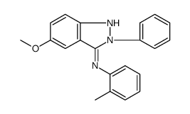 (5-methoxy-2-phenyl-1,2-dihydro-indazol-3-ylidene)-o-tolyl-amine结构式