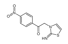 2-(2-imino-1,3-thiazol-3-yl)-1-(4-nitrophenyl)ethanone结构式