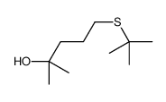 5-tert-butylsulfanyl-2-methylpentan-2-ol Structure