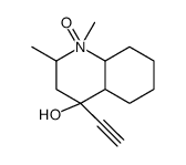 4-Ethynyl-1,2-dimethyldecahydro-4-quinolinol 1-oxide结构式