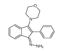 (3-morpholin-4-yl-2-phenylinden-1-ylidene)hydrazine Structure