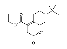 3-(4-tert-butylcyclohexylidene)-4-ethoxy-4-oxobutanoate结构式