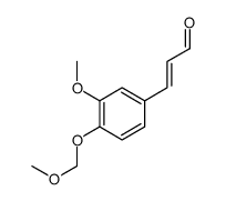 3-[3-methoxy-4-(methoxymethoxy)phenyl]prop-2-enal Structure