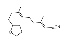 3,7-dimethyl-9-(oxolan-2-yl)nona-2,6-dienenitrile结构式