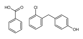 benzoic acid,4-[(2-chlorophenyl)methyl]phenol结构式