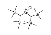 bis[bis(trimethylsilyl)methyl]chlorostannane结构式