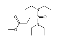 methyl 3-[bis(diethylamino)phosphoryl]propanoate结构式