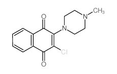 2-chloro-3-(4-methylpiperazin-1-yl)naphthalene-1,4-dione structure