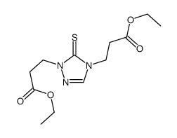 ethyl 3-[1-(3-ethoxy-3-oxopropyl)-5-sulfanylidene-1,2,4-triazol-4-yl]propanoate结构式