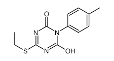 6-ethylsulfanyl-3-(4-methylphenyl)-1H-1,3,5-triazine-2,4-dione Structure