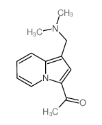 1-[1-(dimethylaminomethyl)indolizin-3-yl]ethanone Structure