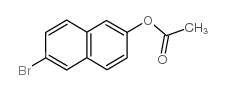 2-Naphthalenol,6-bromo-, 2-acetate Structure