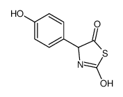 4-(4-hydroxyphenyl)-1,3-thiazolidine-2,5-dione结构式