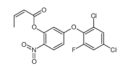 [5-(2,4-dichloro-6-fluorophenoxy)-2-nitrophenyl] but-2-enoate Structure